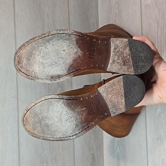 Frye Women 4001 Tall Leather Riding Boots shoes sz 6B - Picture 9 of 13